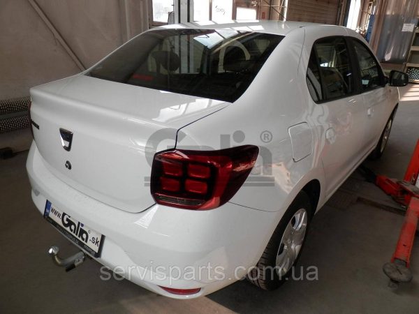 Оцинкований фаркоп на Renault Logan II Sedan 2013-2021 (Рено Логан Седан) - Зображення 8