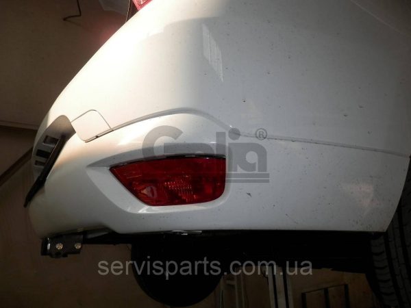 Оцинкований фаркоп на Renault Logan Sedan 2 2013- (Рено Логан) Швидкознімний автомат на ручці - Зображення 2