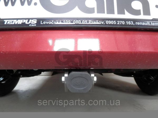 Оцинкований фаркоп на Renault Logan Sedan 2 2013- (Рено Логан) Швидкознімний автомат на ручці