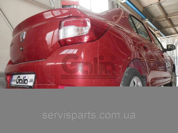 Оцинкований фаркоп на Renault Logan Sedan 2 2013- (Рено Логан) Швидкознімний автомат на ручці - Зображення 4