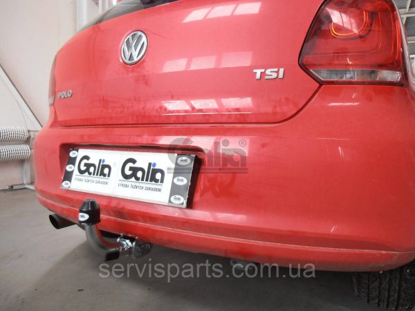 Оцинкований фаркоп на Volkswagen Polo хетчбек 2009-2017 (Фольксваген Поло)