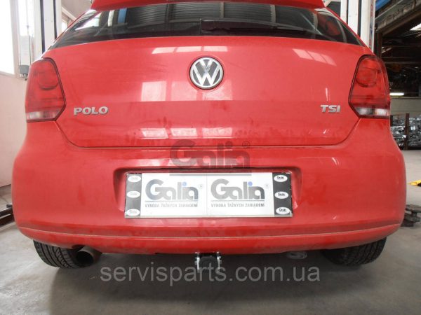 Оцинкований фаркоп на Volkswagen Polo хетчбек 2009-2017 (Фольксваген Поло) Швидкознімний автомат на ручці - Зображення 2