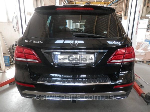 Оцинкований фаркоп на Mercedes-Benz GLE W166 2015-2019 Швидкознімний автомат на ручці - Зображення 4