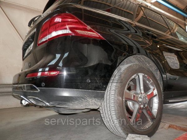 Оцинкований фаркоп на Mercedes-Benz GLE W166 2015-2019 Швидкознімний автомат на ручці - Зображення 5