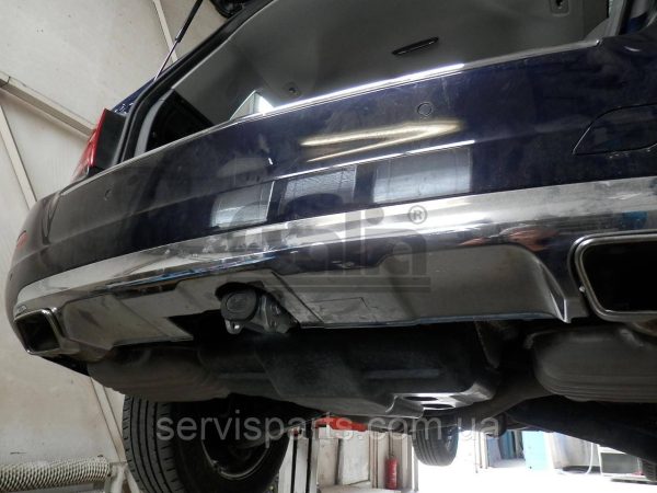 Оцинкований фаркоп на Mercedes-Benz GLK X204 2008-2015 Швидкоз'ємний автомат на ручці