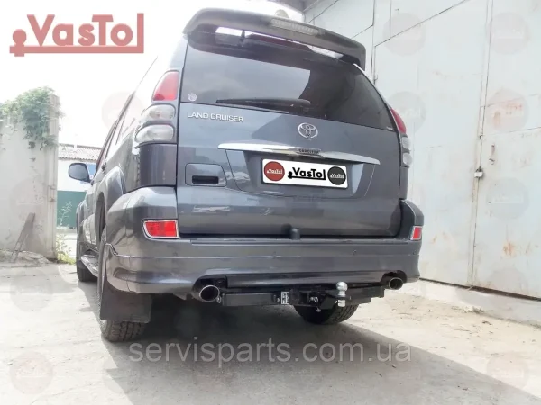 Знімний фаркоп Toyota Land Cruiser Prado 120,150 (Тойота Ленд Крузер Прадо) американська вставка під квадрат