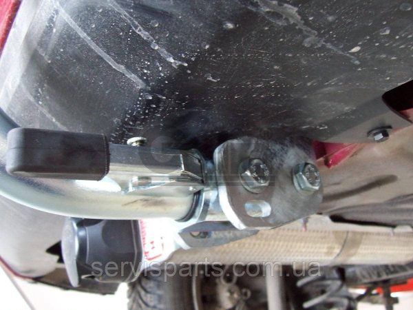 Оцинкований фаркоп на Peugeot 307 2001-2007 хетчбек (без зняття бампера) Швидкознімний автомат на ручці - Зображення 4