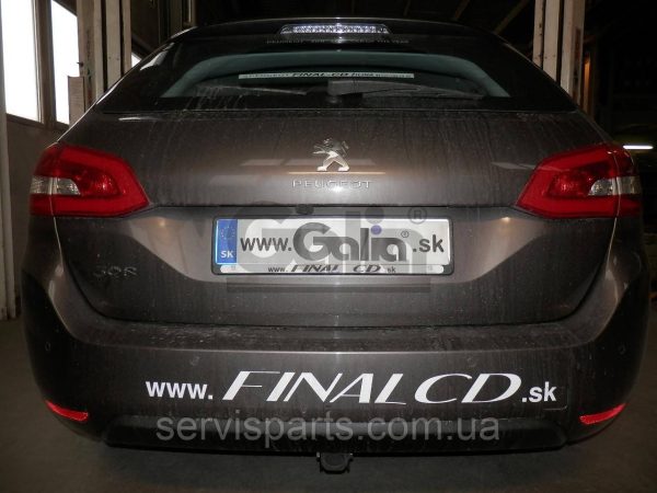 Оцинкований фаркоп на Peugeot 308 II 2013-2021 (хетчбек та универсал) Швидкознімний автомат на ручці - Зображення 5