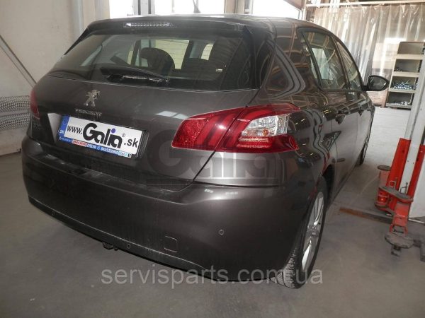Оцинкований фаркоп на Peugeot 308 II 2013-2021 (хетчбек та универсал) Швидкознімний автомат на ручці - Зображення 9