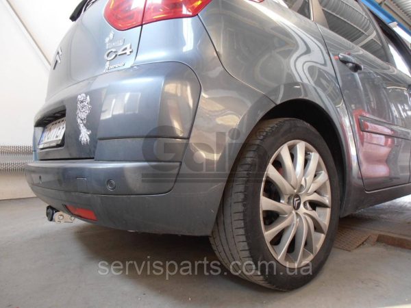 Оцинкований фаркоп на Citroen C4 Picasso 2007-2013 (також Grand Picasso) Швидкознімний автомат на ручці - Зображення 3