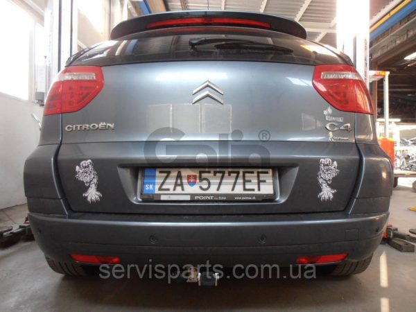 Оцинкований фаркоп на Citroen C4 Picasso 2007-2013 (також Grand Picasso) Швидкознімний автомат на ручці - Зображення 4
