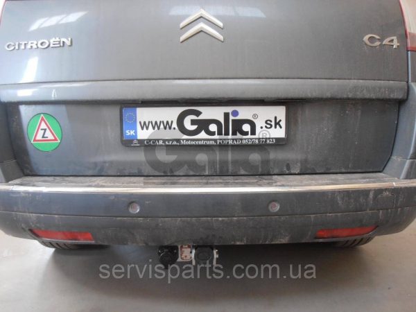 Оцинкований фаркоп на Citroen C4 Picasso 2007-2013 (також Grand Picasso) Швидкознімний автомат на ручці - Зображення 6