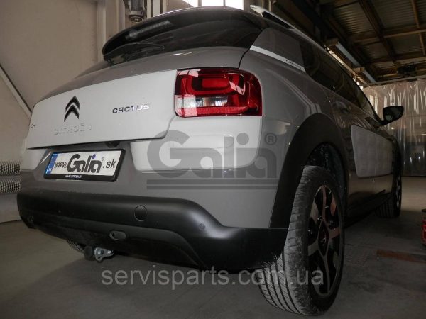 Оцинкований фаркоп на Citroen C4 Cactus 2013- Швидкознімний автомат на ручці - Зображення 2