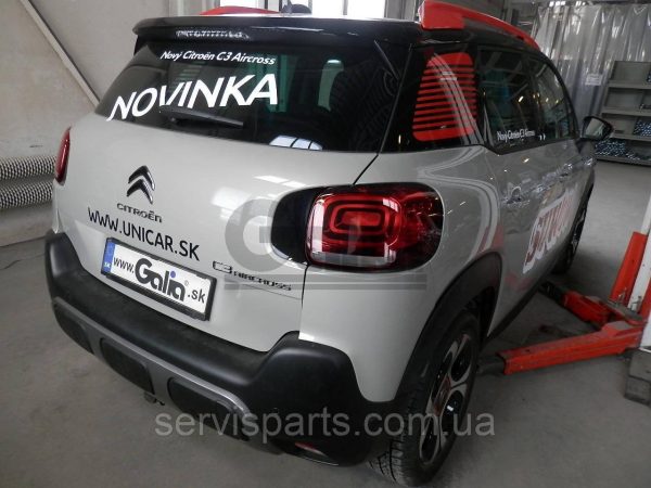 Оцинкований фаркоп на Citroen C3 AirCross 2017- Швидкознімний автомат на ручці