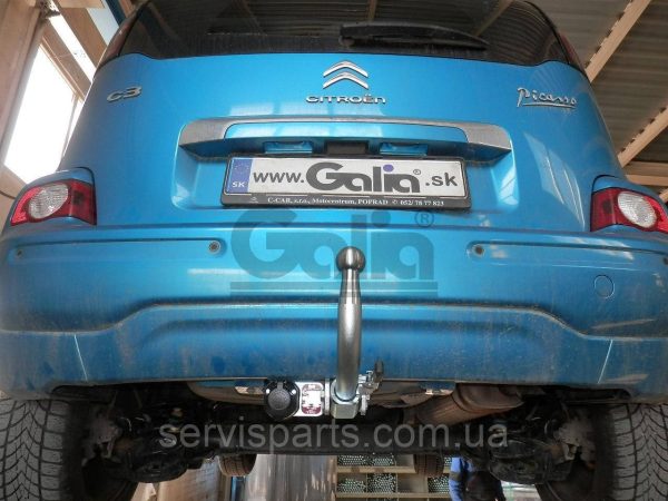 Оцинкований фаркоп на Citroen C3 Picasso 2009- (без підрізування бампера) - Зображення 3