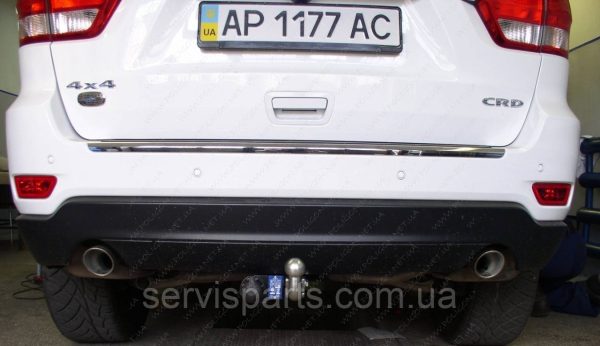 З'ємний фаркоп на Jeep Grand Cherokee 2013-2018 без підрізу бампера. - Зображення 2