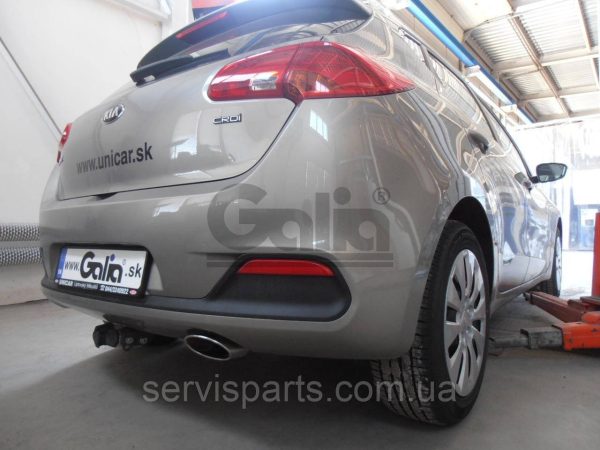 Оцинкований фаркоп на Kia Ceed хетчбек 2012-2018 (без зняття бампера) Швидкознімний автомат на ручці - Зображення 2