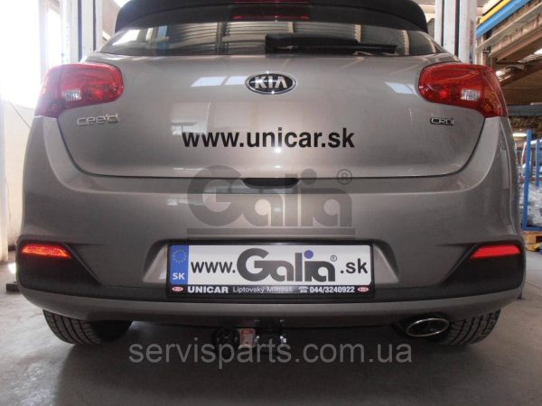 Оцинкований фаркоп на Kia Ceed хетчбек 2012-2018 (без зняття бампера) Швидкознімний автомат на ручці - Зображення 5