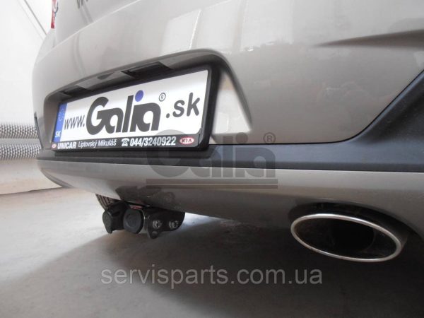 Оцинкований фаркоп на Kia Ceed хетчбек 2012-2018 (без зняття бампера) Швидкознімний автомат на ручці