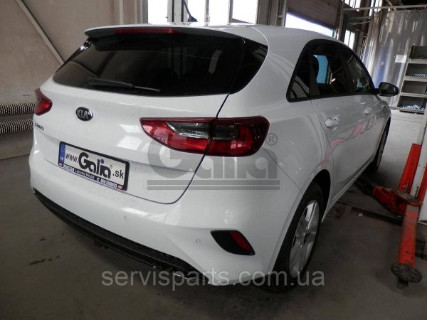Оцинкований фаркоп на Kia Ced 5d 2018- (Кіа Сід Хетчбек) без підрізання бампера Швидкознімний автомат на ручці - Зображення 3
