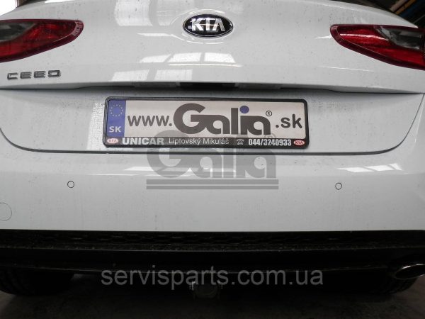 Оцинкований фаркоп на Kia Ced 5d 2018- (Кіа Сід Хетчбек) без підрізання бампера Швидкознімний автомат на ручці - Зображення 4