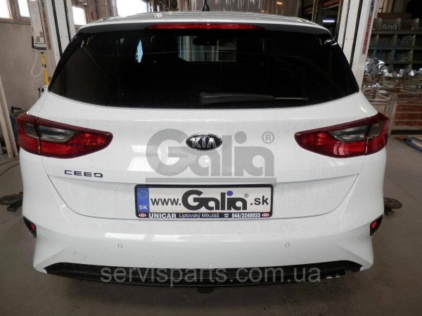 Оцинкований фаркоп на Kia Ced 5d 2018- (Кіа Сід Хетчбек) без підрізання бампера Швидкознімний автомат на ручці - Зображення 5