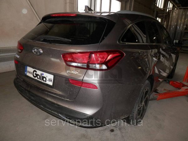 Оцинкований фаркоп Hyundai I30 универсал 2018- (Хундай Ай30) Швидкознімний автомат на ручці - Зображення 5