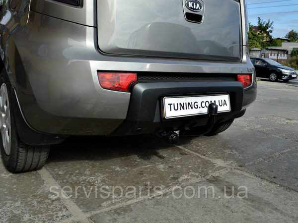 Український фаркоп на Kia Soul 2008-2011 (Кіа Соул) без підрізання бампера