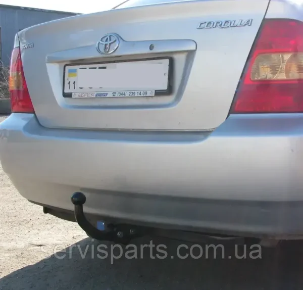 Український фаркоп на Toyota Corolla E12 2002-2007 (сидан та універсал) без підрізання бампера - Зображення 2