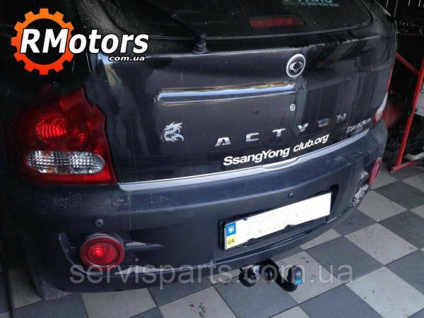 Знімний гак фаркоп на SsangYong Actyon 2006- (СсангЙонг Актіон) без підрізу бампера