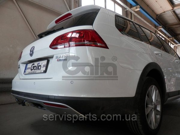 Оцинкований фаркоп на Volkswagen Golf VII SW универсал 2013 - (4WD, Alltrack також) Швидкознімний автомат на ручці - Зображення 2
