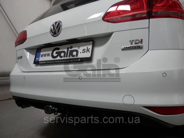 Оцинкований фаркоп на Volkswagen Golf VII SW универсал 2013 - (4WD, Alltrack також) Швидкознімний автомат на ручці - Зображення 5