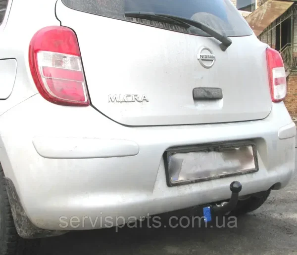 Знімний гак фаркоп на Nissan Micra K13 2010-2017 (Нісан Мікра) - Зображення 10