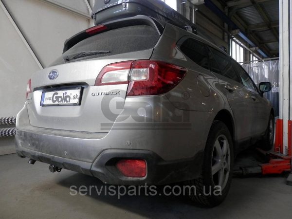 Оцинкований фаркоп на Subaru Outback 2014-2019 (Субару Аутбек) Швидкознімний автомат на ручці - Зображення 6