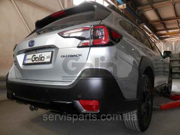 Оцинкований фаркоп на Subaru Outback 2019- (Субару Аутбек) Швидкознімний автомат на ручці