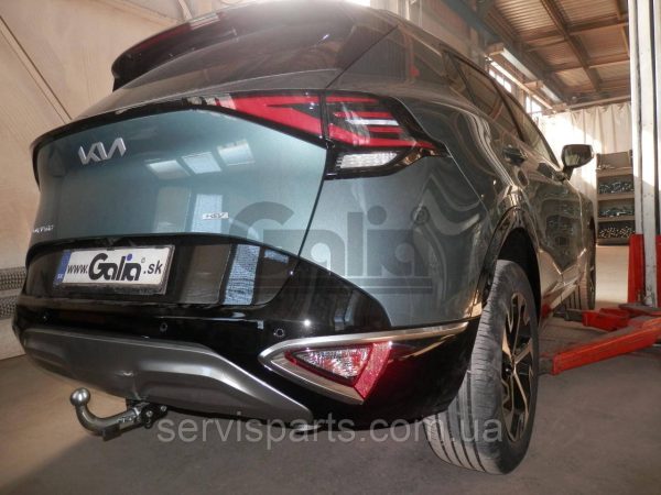 Оцинкований фаркоп на Kia Sportage 2021- (Кіа Супертейдж) без підрізання бампера