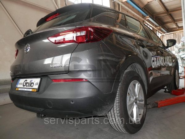 Оцинкований фаркоп на Opel Grandland X 2017- (Опель Грандланд Х) Швидкознімний автомат на ручці