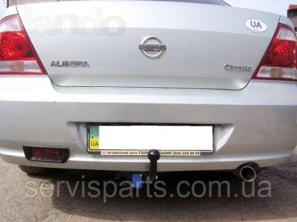 З'ємний гак фаркоп на Nissan Almera Classic B10 2006 (Нісан Альмера) - Зображення 3