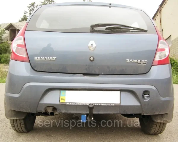 Фаркоп знімний гак Renault Sandero 2008-2012 (окрім Stepway) без підрізу бампера - Зображення 2