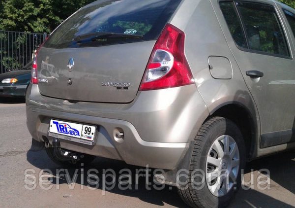 Фаркоп знімний гак Renault Sandero 2008-2012 (окрім Stepway) без підрізу бампера