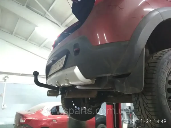 Фаркоп знімний гак на Renault Sandero Stepway 2009-2012 без підрізу бампера. - Зображення 2
