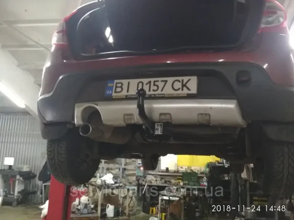 Фаркоп знімний гак на Renault Sandero Stepway 2009-2012 без підрізу бампера. - Зображення 4