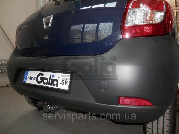 Оцинкований фаркоп на Renault Sandero II 2013-2020 (також Stepway) Швидкознімний автомат на ручці