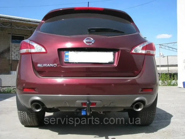 Знімний гак фаркоп на Nissan Murano Z51 2008-2014 (Нісан Мурано) без підрізу бампера - Зображення 2