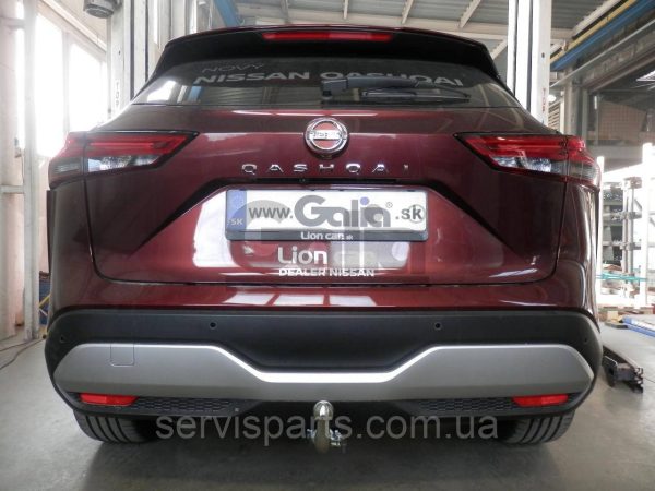Оцинкований фаркоп на Nissan Qashqai 2021- (Нісан Кашкай) без підрізу бампера. - Зображення 2