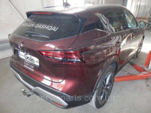 Оцинкований фаркоп на Nissan Qashqai 2021- (Нісан Кашкай) без підрізу бампера. - Зображення 4