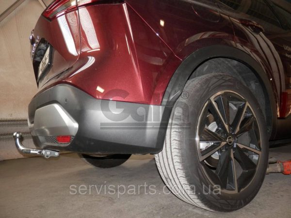 Оцинкований фаркоп на Nissan Qashqai 2021- (Нісан Кашкай) без підрізу бампера. - Зображення 6
