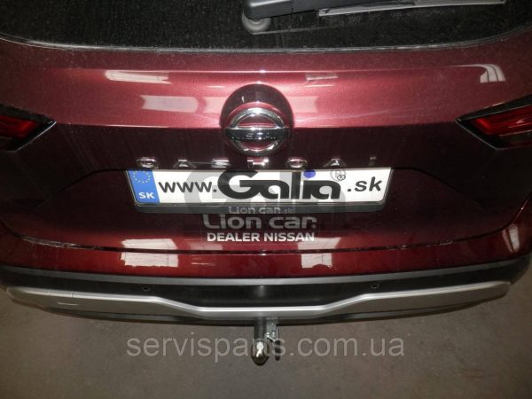 Оцинкований фаркоп на Nissan Qashqai 2021- (Нісан Кашкай) без підрізу бампера. - Зображення 7