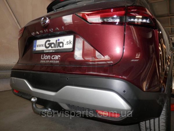 Оцинкований фаркоп на Nissan Qashqai 2021- (Нісан Кашкай) без підрізу бампера. - Зображення 8