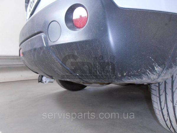 Оцинкований фаркоп на Nissan Qashqai J10 2007-2014 (також Qashqai +2) Швидкознімний автомат на ручці - Зображення 3